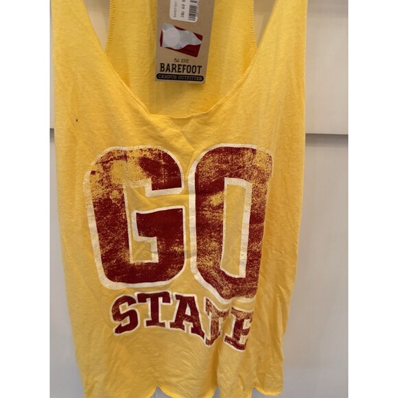 NEW Women’s Barefoot Iowa State Cyclones University Cheer Tank Top Size Small - Picture 4 of 4